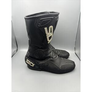 Sidi Black Motorcycle Boots Size 45 (EU), 11.5 (US)